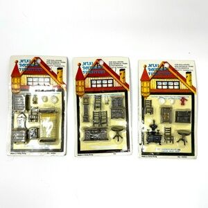 CHADWICK MILLER vintage mini dollhouse furniture, 3 pack, NEW